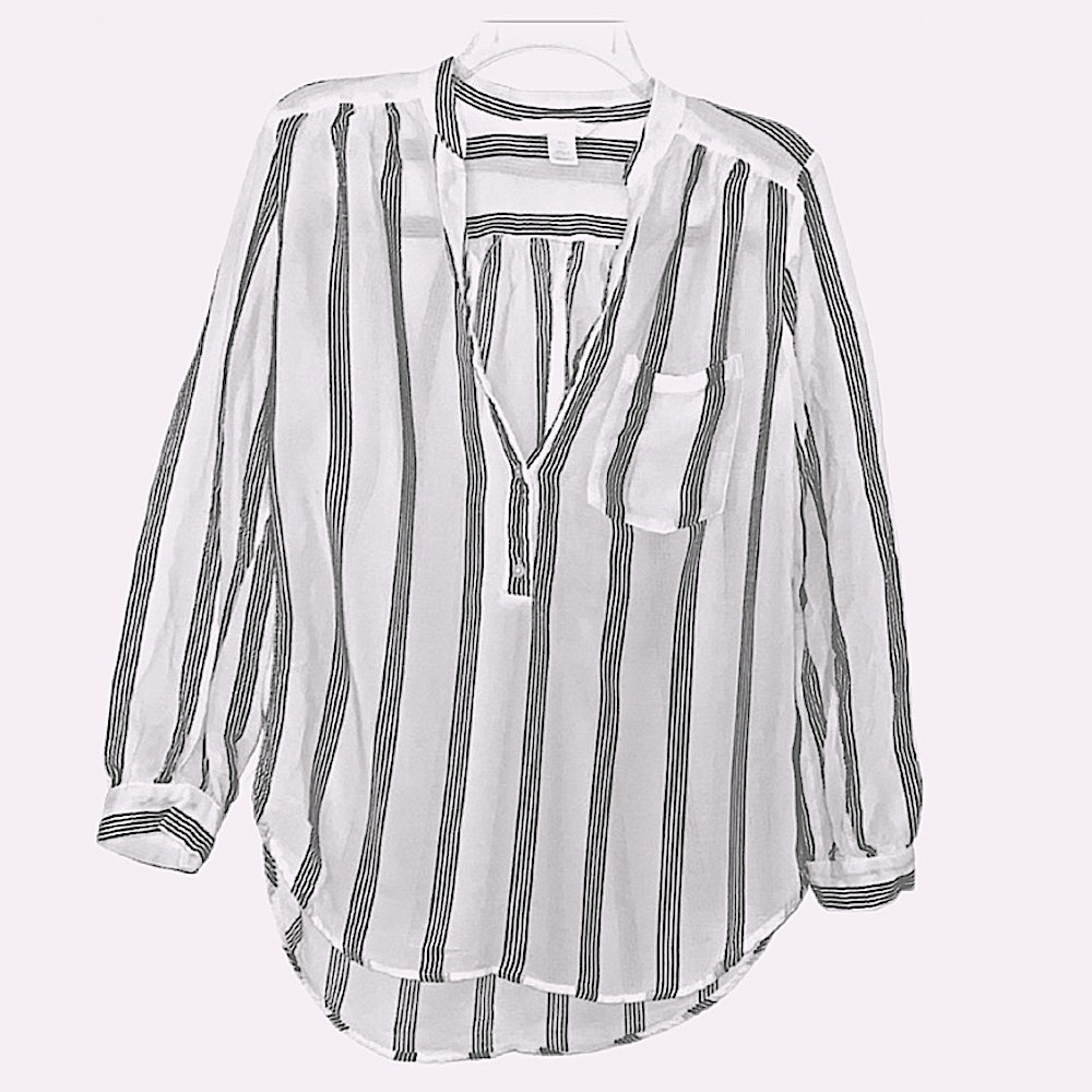 Linen H&M Shirt Size 6